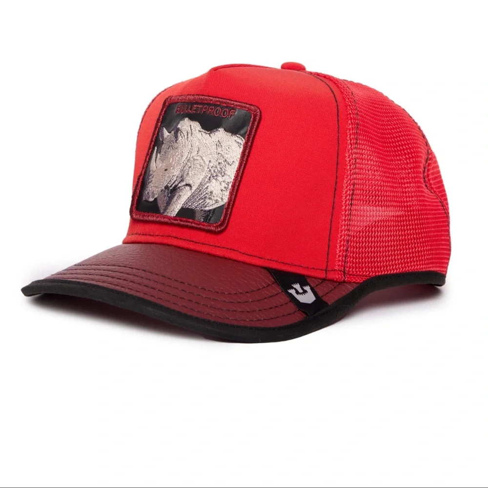 NIB Limited Edition Goorin Brothers “Bulletproof” Rhino Trucker Hat - Picture 3 of 6